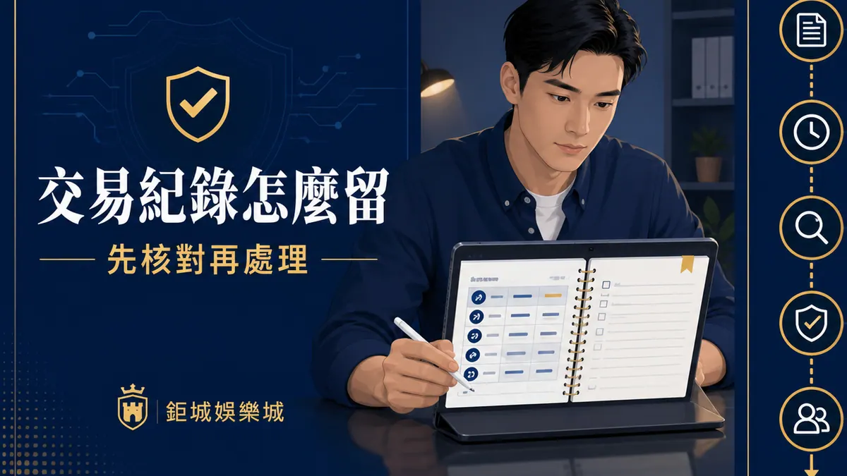 鉅城娛樂城｜娛樂城交易紀錄怎麼保存？對帳、截圖與爭議時間線整理重點整理