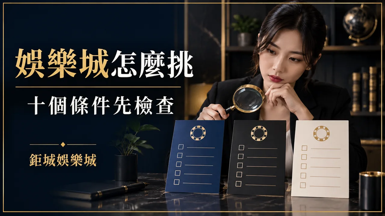 娛樂城怎麼挑？10 個出金條件、安全驗證與客服檢查點
