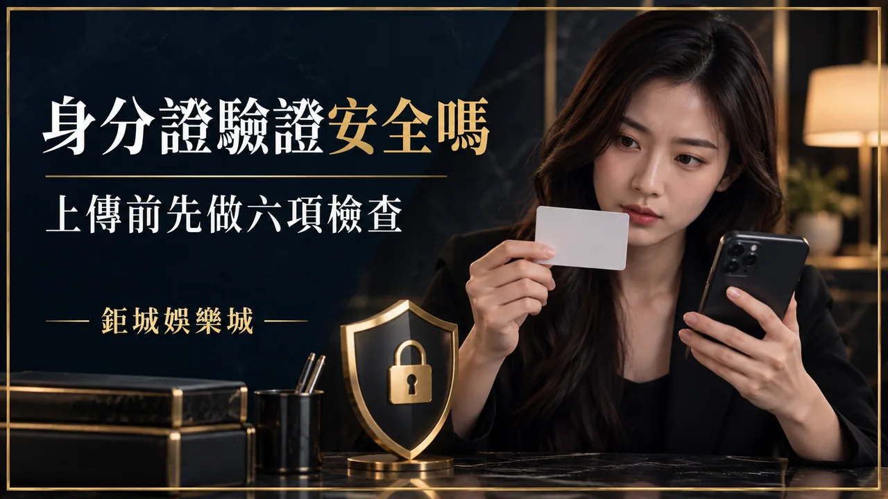 娛樂城身分證驗證安全嗎？上傳前 6 個個資檢查重點