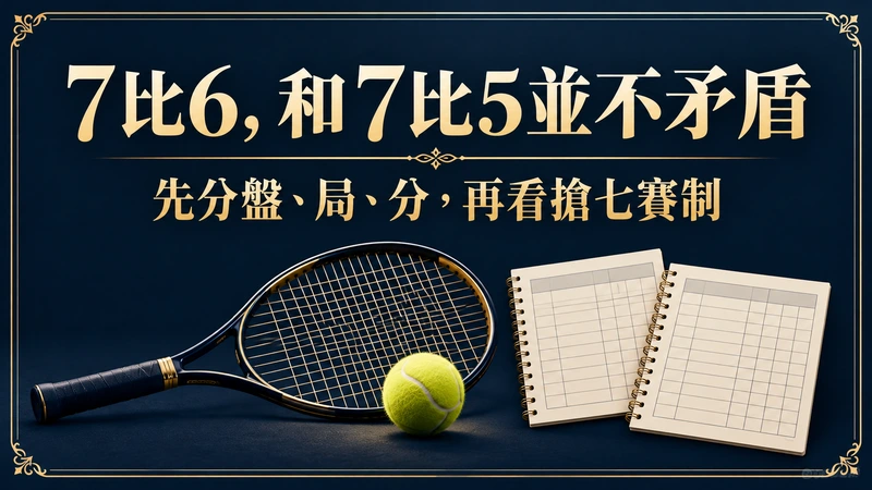 網球7比6與7比5分別是局數與搶七分數，先分盤局分再看搶七賽制